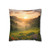 Lush Valley Sunrise - Square Poly Canvas Pillowcase