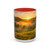 Lush Valley Sunrise - Accent Coffee Mug (11, 15oz)