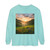 Lush Valley Sunrise - Unisex Garment-dyed Long Sleeve T-Shirt