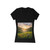 Lush Valley Sunrise - Women's Jersey Short Sleeve Deep V-Neck Tee