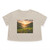 Lush Valley Sunrise - Women's Flowy Cropped Tee