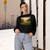 Lush Valley Sunrise - Women's Cropped Fleece Pullover