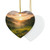 Lush Valley Sunrise - Decorative Ceramic Ornaments, Double-Sided (1pc, 3pcs, 5pcs, 10pcs)