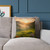 Lush Valley Sunrise - Square Poly Canvas Pillow