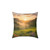 Lush Valley Sunrise - Square Poly Canvas Pillow