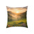 Lush Valley Sunrise - Square Poly Canvas Pillow
