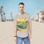 Retro Road Trip - Men's Jersey Curved Hem Tee