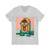 Classic Vinyl Vibes - Unisex Jersey Short Sleeve V-Neck Tee