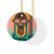 Classic Vinyl Vibes - Decorative Ceramic Ornaments, Double-Sided (1pc, 3pcs, 5pcs, 10pcs)