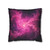Luminous Nebula Reverie - Square Poly Canvas Pillowcase