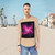 Luminous Nebula Reverie - Men's Jersey Curved Hem Tee