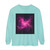 Luminous Nebula Reverie - Unisex Garment-dyed Long Sleeve T-Shirt