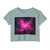 Luminous Nebula Reverie - Women's Festival Crop Top