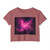 Luminous Nebula Reverie - Women's Festival Crop Top
