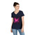 Luminous Nebula Reverie - Ladies' V-Neck T-Shirt