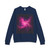 Luminous Nebula Reverie - Unisex French Terry Raglan Crewneck