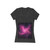 Luminous Nebula Reverie - Women's Jersey Short Sleeve Deep V-Neck Tee