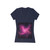Luminous Nebula Reverie - Women's Jersey Short Sleeve Deep V-Neck Tee