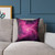 Luminous Nebula Reverie - Square Poly Canvas Pillow
