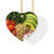 Harvest Bowl Delight - Decorative Ceramic Ornaments, Double-Sided (1pc, 3pcs, 5pcs, 10pcs)