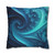 Fractal Harmony Wave - Square Poly Canvas Pillowcase