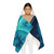 Fractal Harmony Wave - Youth Hooded Towel