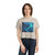 Fractal Harmony Wave - Women's Flowy Cropped Tee