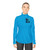 Fractal Harmony Wave - Ladies Quarter-Zip Pullover