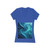 Fractal Harmony Wave - Women's Jersey Short Sleeve Deep V-Neck Tee