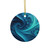 Fractal Harmony Wave - Decorative Ceramic Ornaments, Double-Sided (1pc, 3pcs, 5pcs, 10pcs)