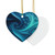 Fractal Harmony Wave - Decorative Ceramic Ornaments, Double-Sided (1pc, 3pcs, 5pcs, 10pcs)