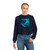 Fractal Harmony Wave - Women's Cropped Fleece Pullover