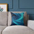Fractal Harmony Wave - Square Poly Canvas Pillow