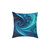 Fractal Harmony Wave - Square Poly Canvas Pillow