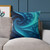 Fractal Harmony Wave - Square Poly Canvas Pillow