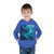 Fractal Harmony Wave - Toddler Pullover Fleece Hoodie