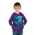 Fractal Harmony Wave - Toddler Pullover Fleece Hoodie