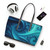 Fractal Harmony Wave - PU Leather Shoulder Bag
