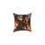 Golden Ember Leviathan - Square Poly Canvas Pillow