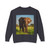 Majestic Elephant Spirit - Unisex Lightweight Crewneck Sweatshirt
