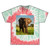 Majestic Elephant Spirit - Unisex Tie Dye Cotton Tee
