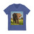 Majestic Elephant Spirit - Unisex Jersey Short Sleeve V-Neck Tee