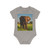 Majestic Elephant Spirit - Baby Organic Short Sleeve Bodysuit