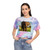 Majestic Elephant Spirit - Women's Tie-Dye Crop Tee