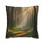 Whispering Pine Forest - Square Poly Canvas Pillowcase