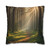 Whispering Pine Forest - Square Poly Canvas Pillowcase