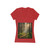 Whispering Pine Forest - Women's Jersey Short Sleeve Deep V-Neck Tee