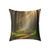 Whispering Pine Forest - Square Poly Canvas Pillow
