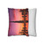Dubai Twilight Mirage - Square Poly Canvas Pillowcase