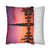 Dubai Twilight Mirage - Square Poly Canvas Pillowcase